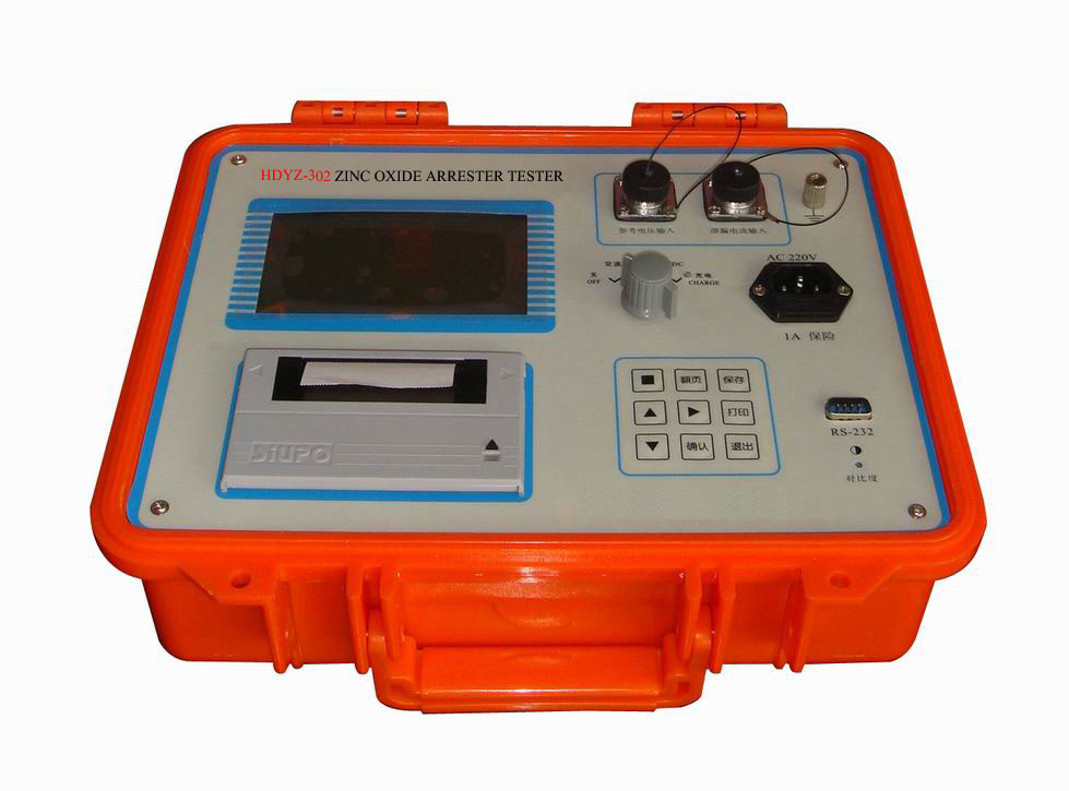 Zinc oxide arrester performance tester