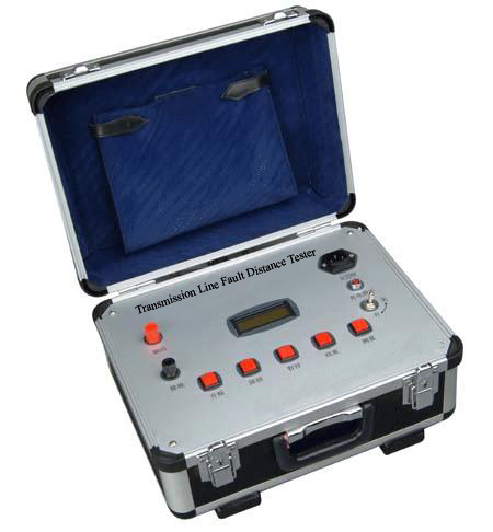 Transmission line fault distance tester