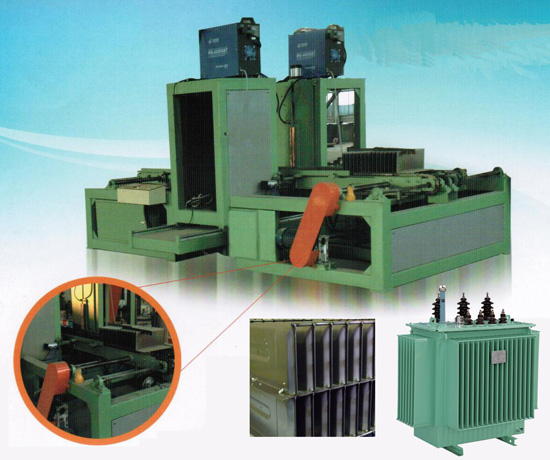 Transformer corrugated tank fin welding machine