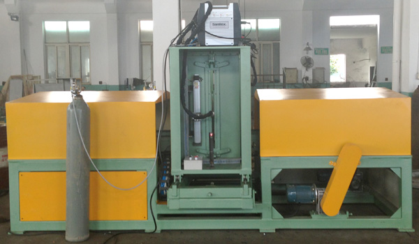 Transformer corrugated tank fin welding machine
