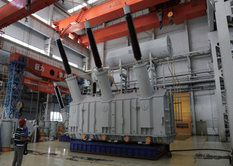 In-plant transformer transporting hovercraft
