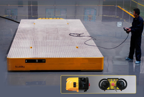 In-plant transformer transporting hovercraft