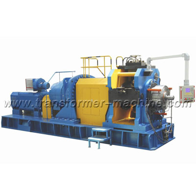 Continuous extruding machine
